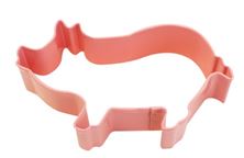 Picture of PIG POLY-RESIN COATED COOKIE CUTTER PINK 9.5CM